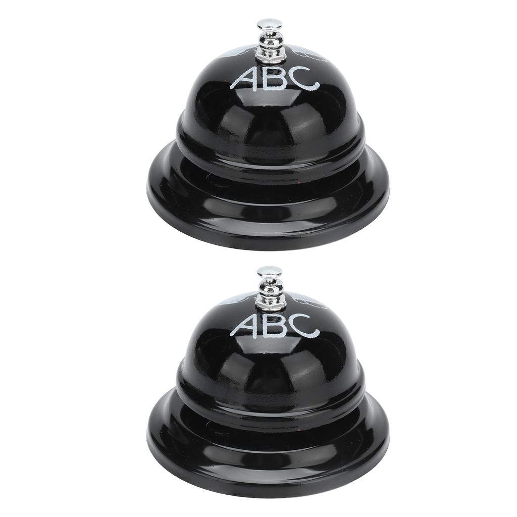 2 Pezzi Campanello di Servizio Suono Squisito Chiaro Forma Classica Lucidatura Lucida Base Antiscivolo Campanello di Chiamata per