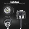 Weiße LED Begrenzungsleuchten Bullet Markierungsleuchten 3/4 ZOLL Knopfseite LED Markierungsleuchte Für Anhänger LKW Zubehör Wohnmobil Auto Bus Van 4 Stück