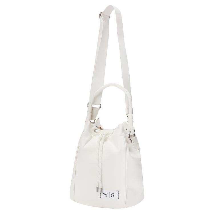 

New PUMA Liu Wen BUCKET BAG Fabric Handbag Women s Ecru 077813-01 28.4*15.5*34.0CM