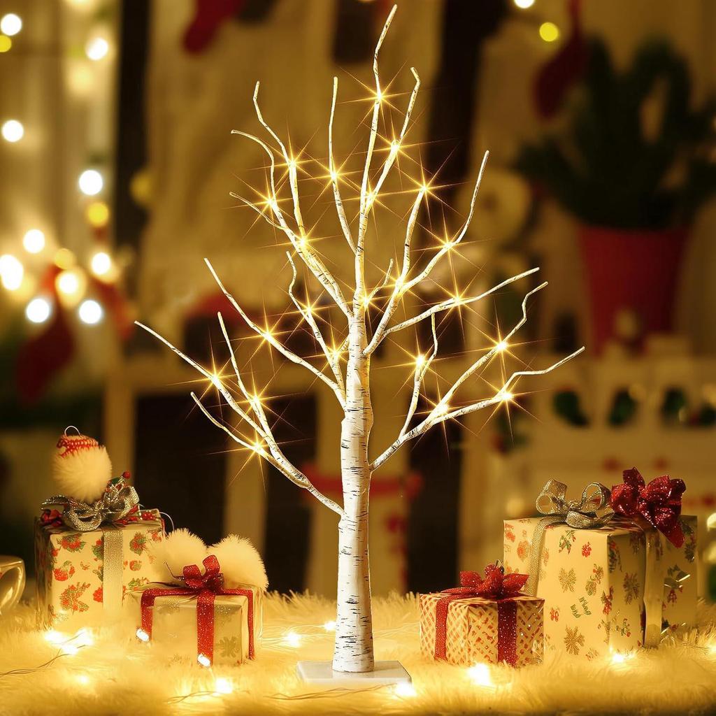 LED Birch Tree Christmas Home Decoration Lights for Room, Party, and Landscape