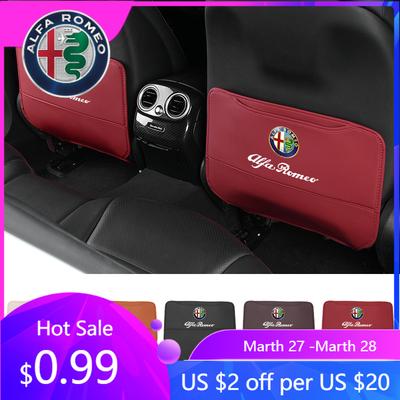 For Car Seat Back Anti Kick Pad Child Anti-Scratch Protective Mat For Alfa Romeo 159 Giulietta 156 147 Giulia Mito GT