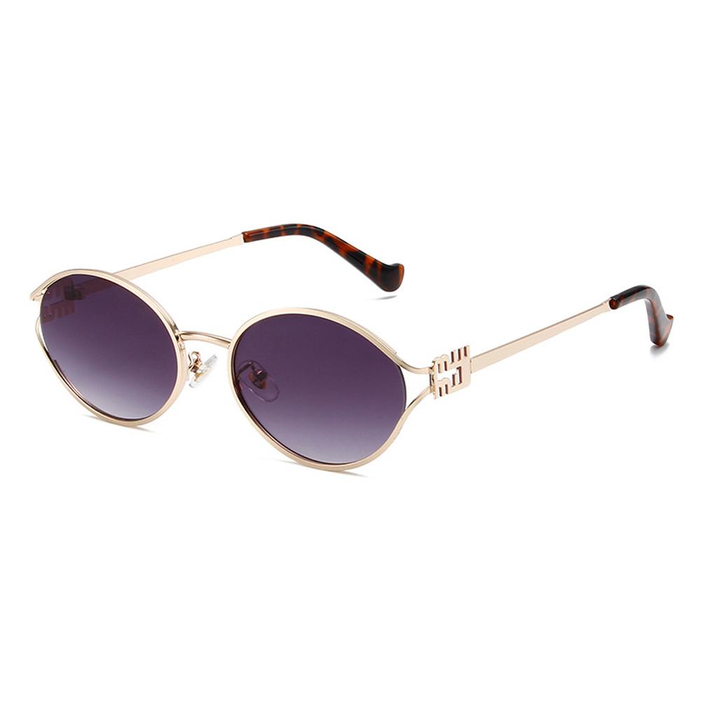 Fashion Oval Sunglasses Women Men Luxury Designer Metal Frames Sun Glasses Female Gradient Shades Eyewear UV400 De Sol Oculos