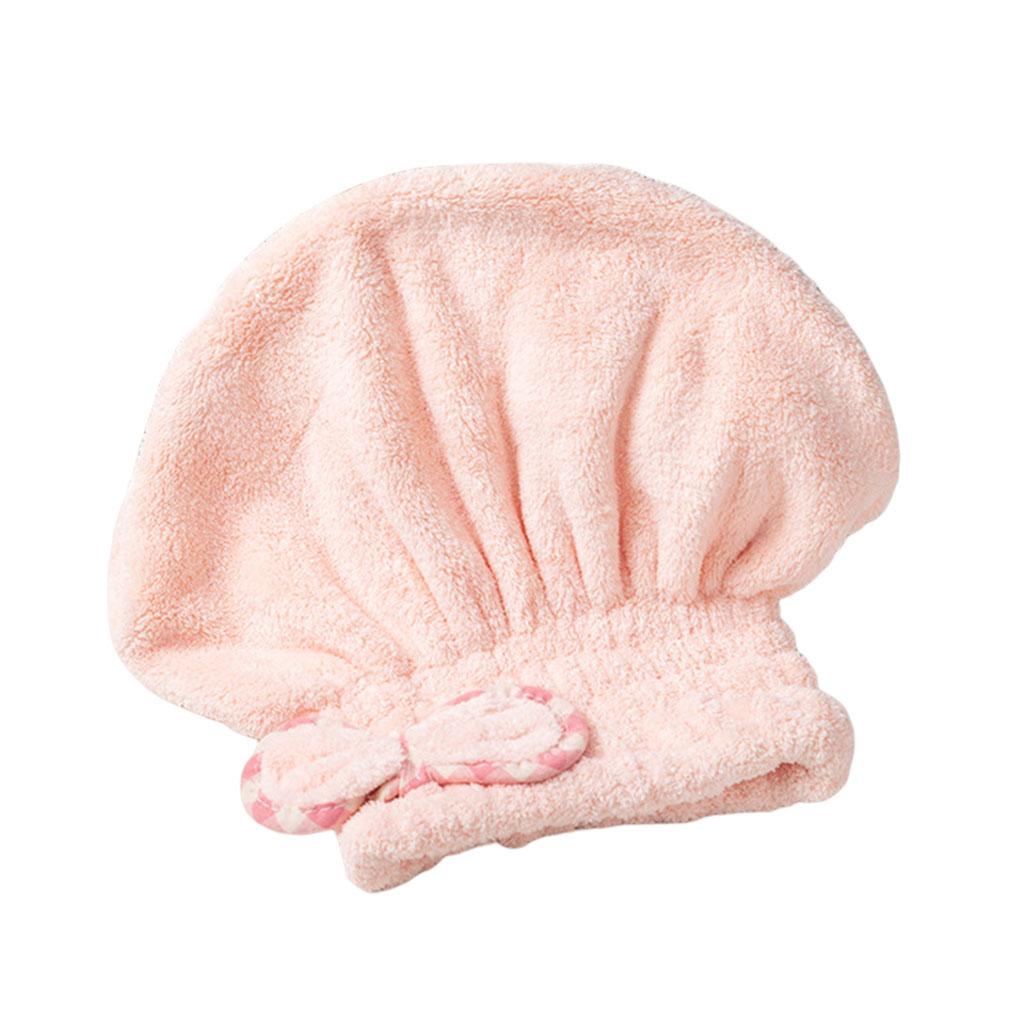 Women Hair Fast Drying Towel Portable Elastic Adjustable Bath Hat Casual Style Shower Cap Portable Bathroom Supplies