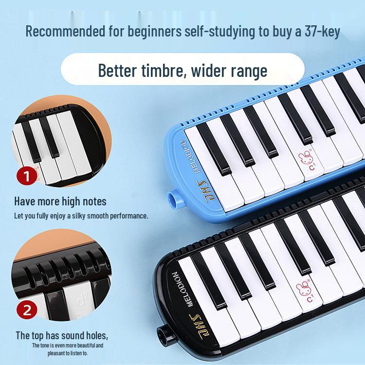 Qimei 37-Key Harmonica for Students, Teacher-Recommended 32-Key Harmonica for Children