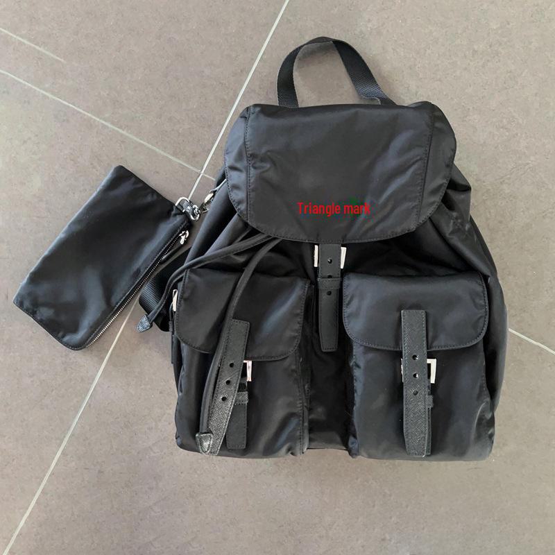 Women's Waterproof Nylon Drawstring Backpack – Casual Small Parachute Backpack for Students and Parties