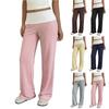 Damenmode Farbblockierte Niedrige Taille Sport Yoga Glockenhose Lässig