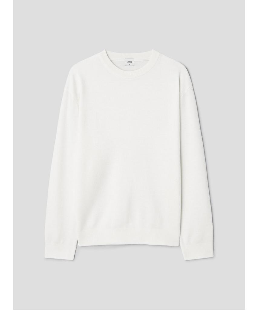 SHIFT.G Basic Crewneck Sweater White
