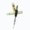 Gullor Fashionable and Elegant Jinhao 450 White Fountain Pen with Golden Clip [Used]