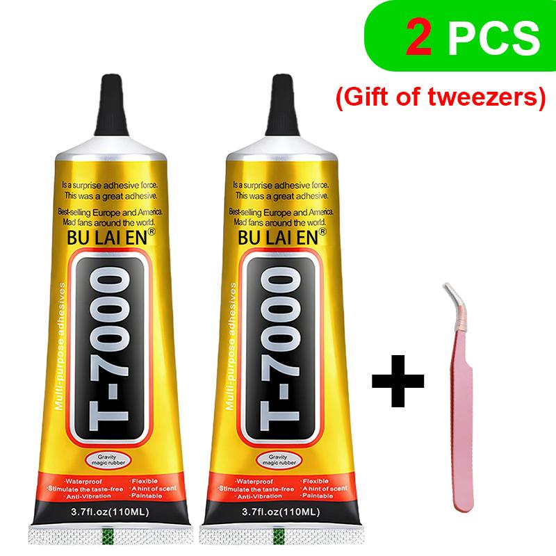 B7000 Mobile Phone Screen Super Waterproof Adhesive Universal Bonder for Apple and Samsung Touchscreen Glass 110ml Fast-Setting B7000 + T7000 Glue