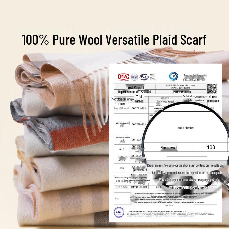 Muerxi Women's Pure Wool Scarf