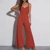 Camisole Jumpsuit 2025 New Arrival Fashion Summer Women's Clothing Pure Color Casual Vacation Spaghetti Straps Jumpsuit