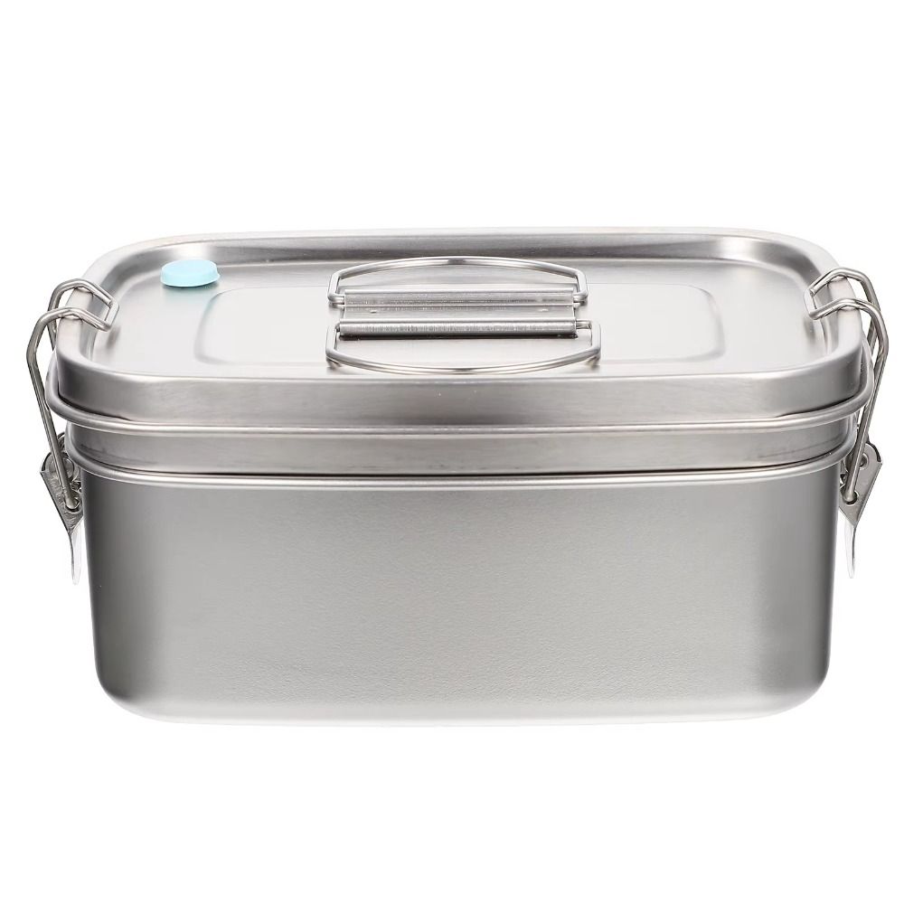Leakproof Cover Stainless Steel Lunch Box 304 Stainless Steel Portable Food Container  School