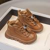 Children's Cotton Shoes Girls Martin Boots Boys Cotton Boots Piled Thickened Baby Cotton Shoes Winter Warm Snow Boots Short Boots
