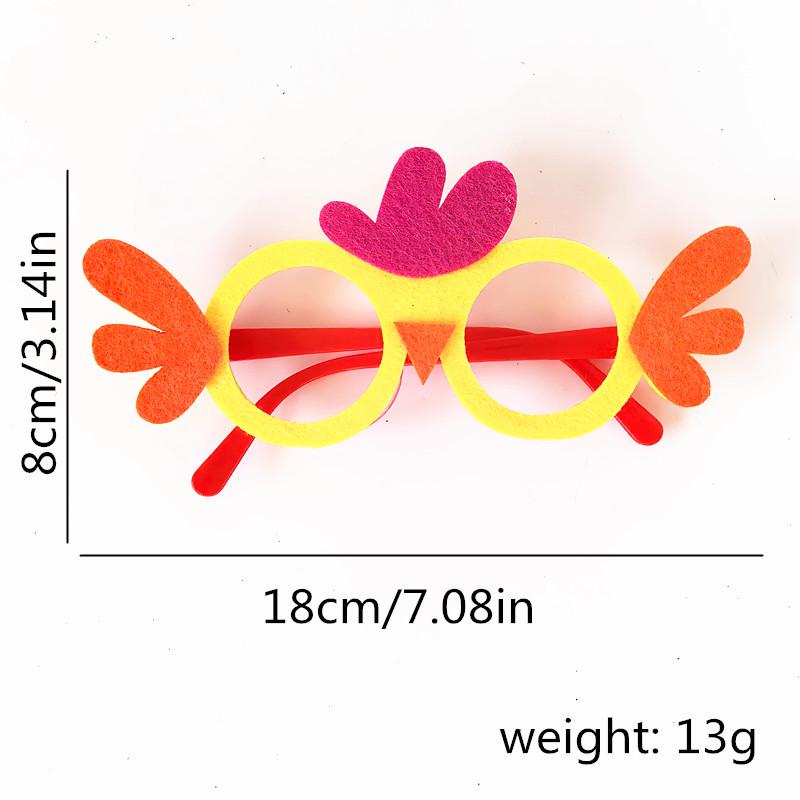 Easter Cartoon Glasses with Colorful Egg, Rabbit, Chick Designs for Adults and Kids - Perfect for Festival Parties
