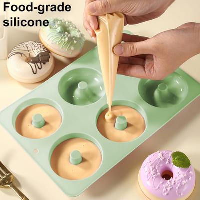 Silicone Muffins Donut Mold 6 Mold Non-Stick Cups Dessert Baking Pan
