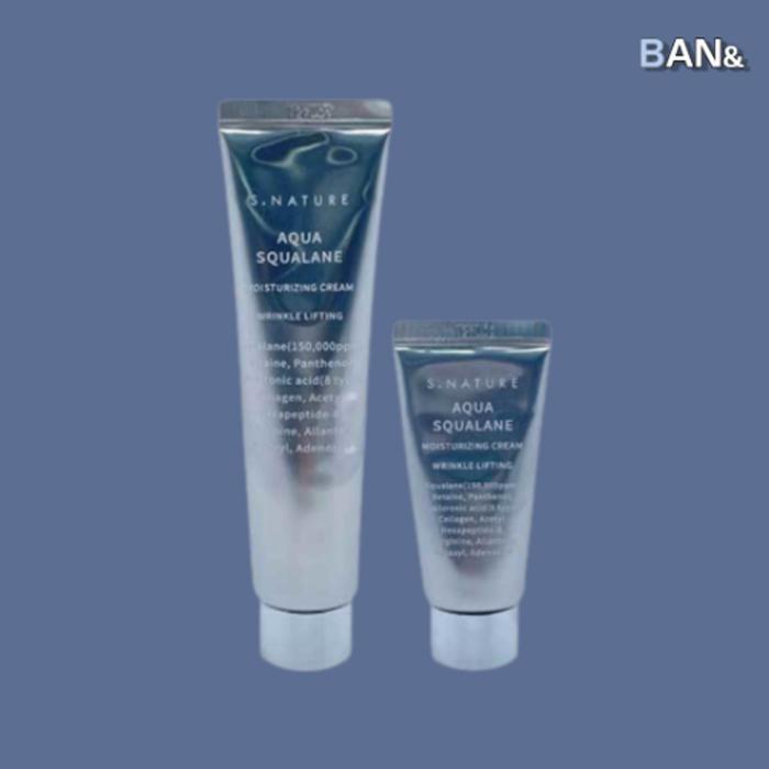[S.NATURE] S.NATURE Увлажняющий крем Аква Сквалан (60мл+30мл) (17503296)