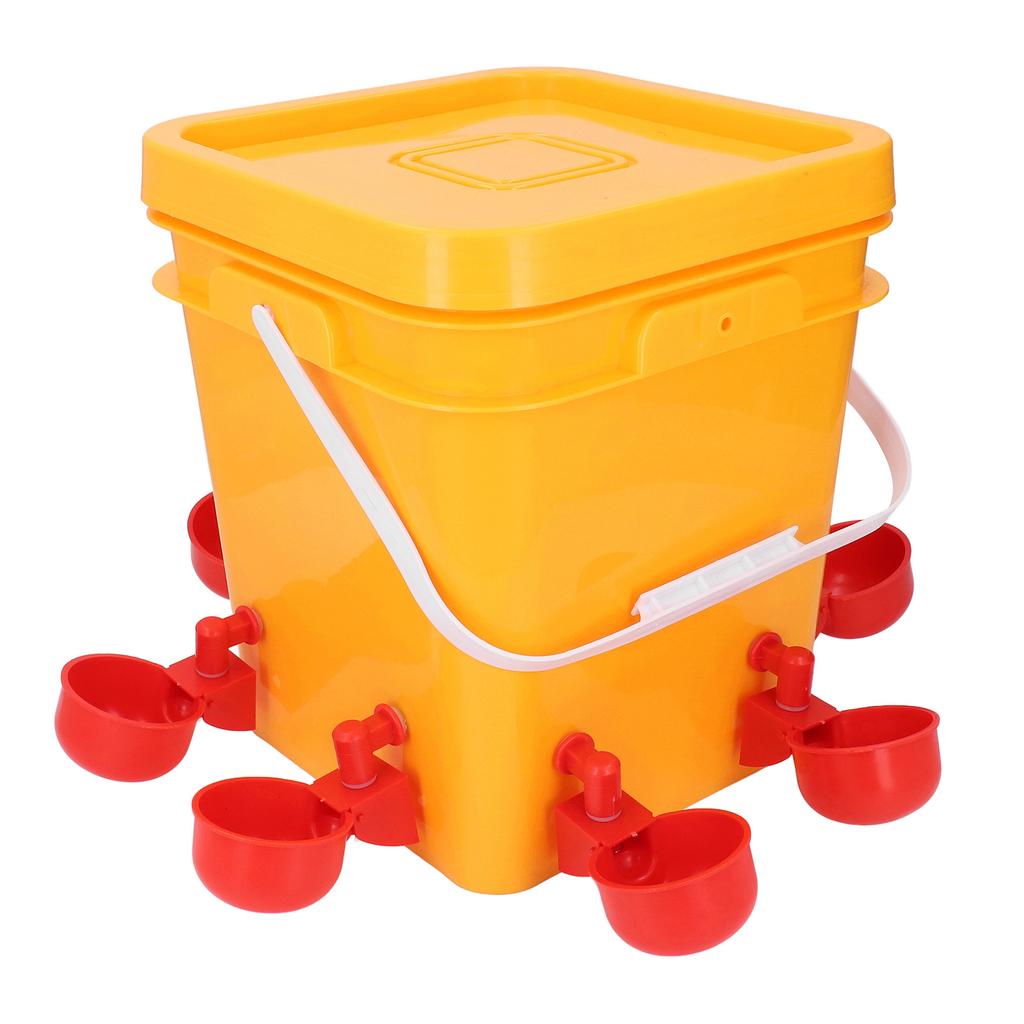 Automatic Chicken Waterer Set Low Spillage Self Replenishing Poultry Waterer Dispenser for Chicken Bird Goose Turkey