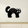 Cartoon Black Clock Non Ticking Hanging Ornament Acrylic Wall Art Home Decoration for Office