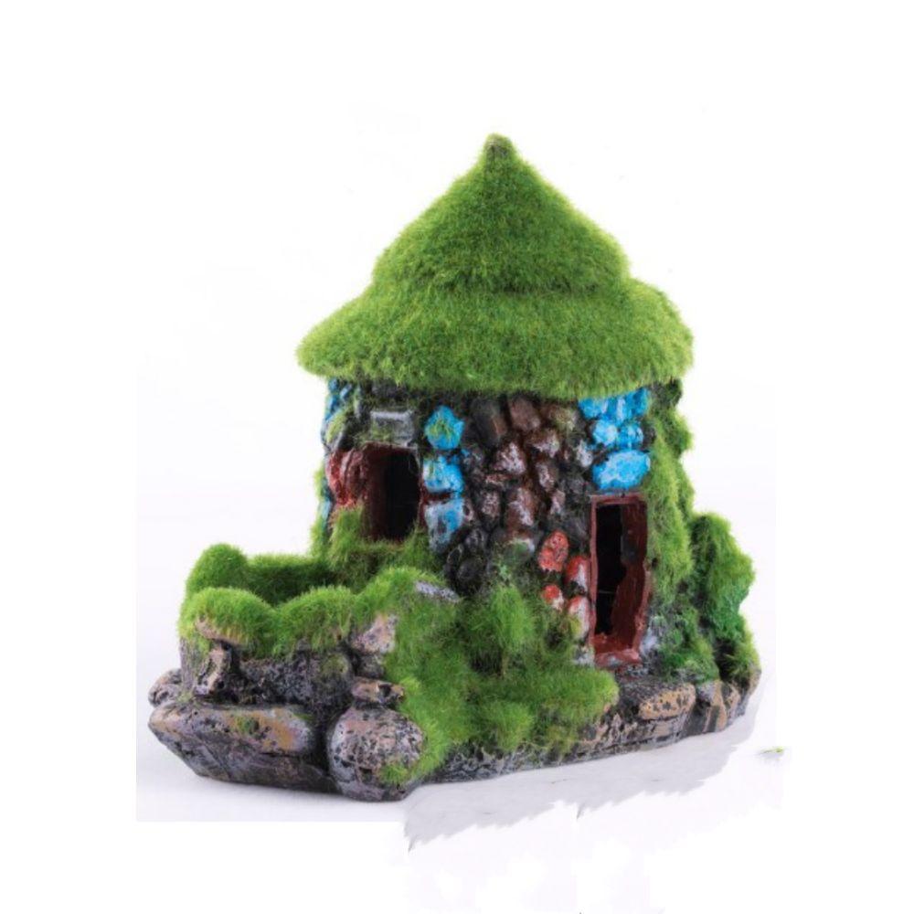 

Реалистичные украшения для аквариума из мха, домик для убежища для рыб, пресноводные аквариумы с морской водой