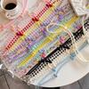 Koreanischer Stil Süßes Mädchen Buntes Herz Handgefertigt Perlenbesetzt Handyhülle Langer Kettenriemen Crossbody Internet-Berühmtheit Neue Kette