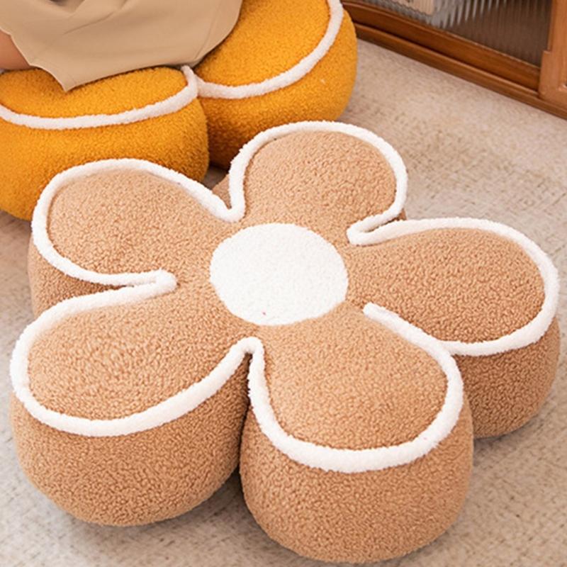 Plush Flower Cushion Pillow Soft And Comfortable Floor Cushion For Sofa Or Chair Adds Charm Touch To Any Home Decors