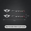 2/4Pcs Car Window Wiper Stickers Emblem Accessories For Mini Cooper JCW Works Hatch F54 F55 F56 F57 F60 R50 R52 R53 R55 R56 R57 Uylez55