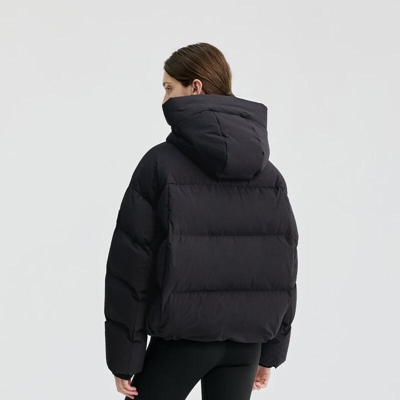 BINJORA Women's Short Hooded 95% White Duck Down Puffer Jacket J5400DR31