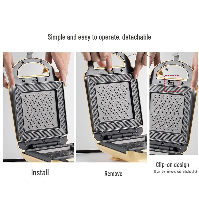 BEAR Multi-functional Breakfast & Sandwich Maker CN Plug (adapter Included)