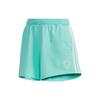 Adidas Neo Side Stripe Lace-Up Running Training Shorts Women Shorts Green GK1556