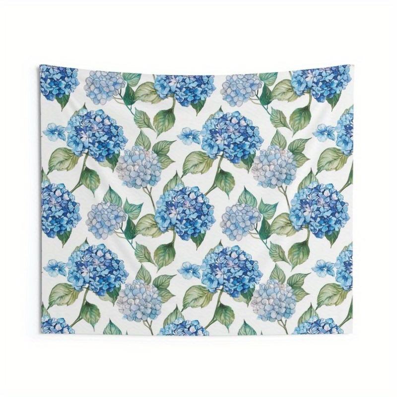 

Elegant Hydrangea Watercolor Floral Tapestry Perfect for Cozy Unique Vibrant Serene Relaxing Home Decor 74x94cm(29x37in)