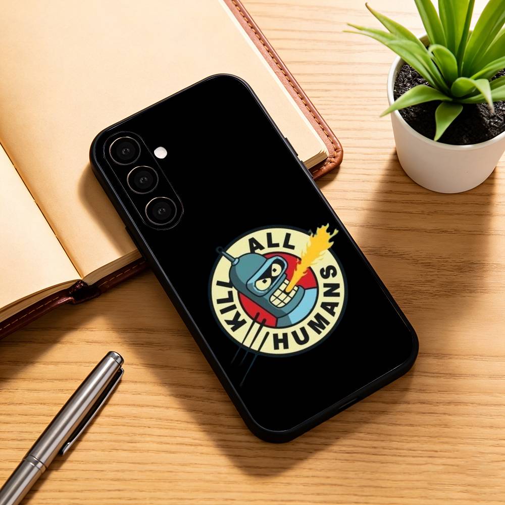 F-Futurama AnimE-e B-Bender  Phone Case For Samsung Galaxy A73,A72,A71,A70,A53,A52,A51,Soft Silicone Black Cover