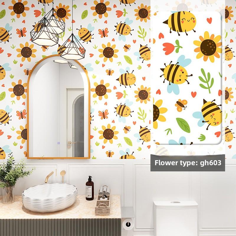 Vodotěsná a odolná proti vlhkosti Omyvatelná Tapeta na pozadí do ložnice, pokoje, obývacího pokoje Domácí Samolepka na zeď