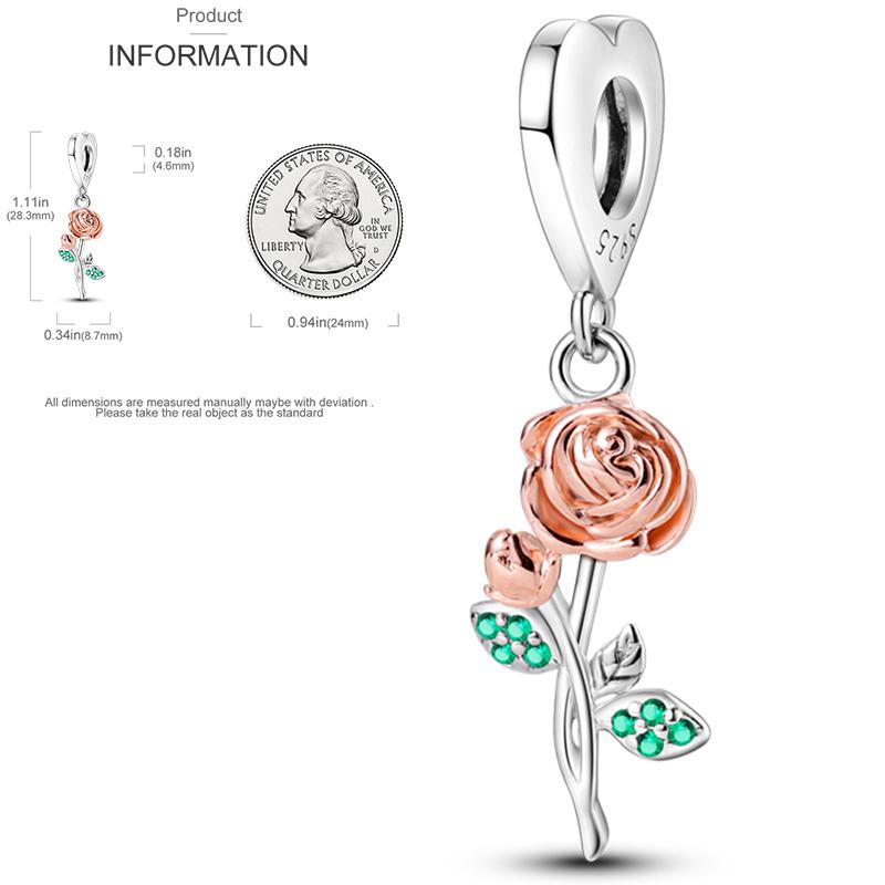 New Copper Charms Beads Sunflower Flower Daisy Original Charm Pendant Fit Charm Bracelets Diy Jewelry Birthday Gift