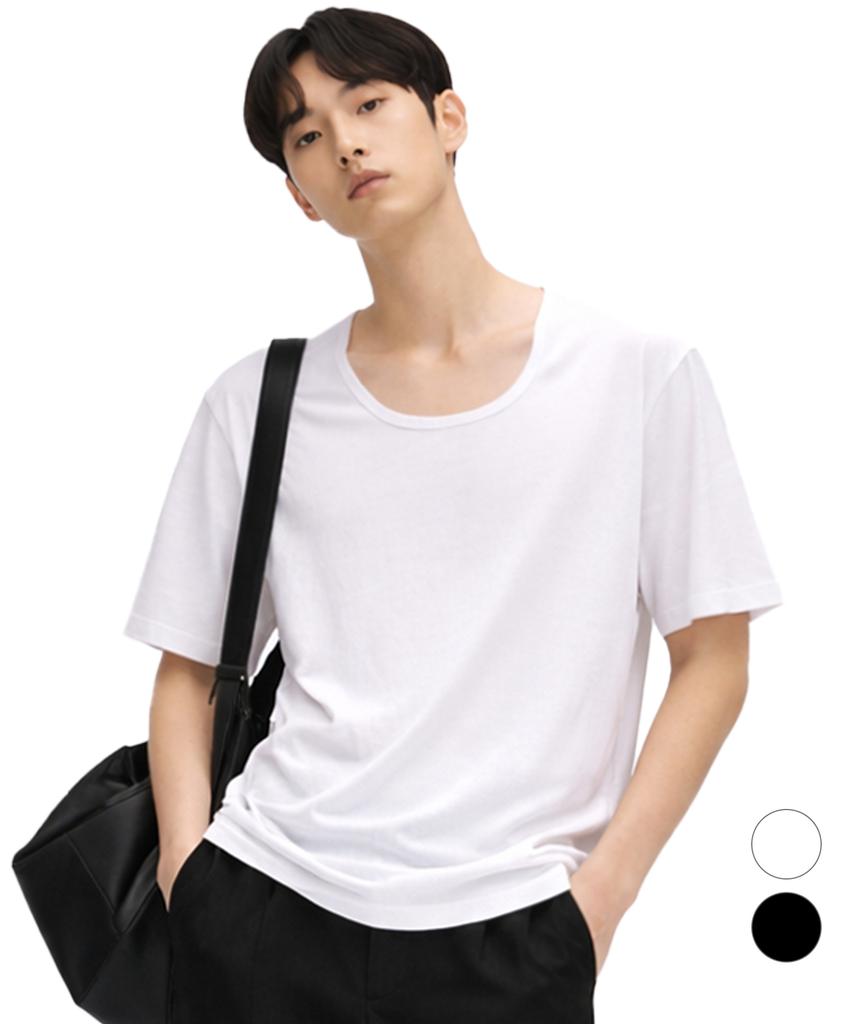 NTBC U-Neck Cool Basic Short Sleeve T-Shirt_2 Colors