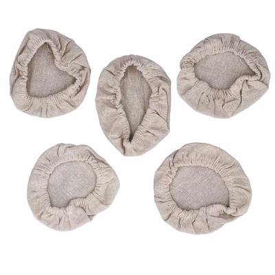 5pcs Sourdough Starter Jar Cloth Covers Reusable Elastic Band Breathable Cloth Jar Covers for 3 To