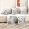 NNeujeok Pillow Covers Cartoon Sofa Decorative Home Doublesided Printing Short Plush Cute Cushion Cover