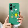 Case For Poco M6 Pro Sunflower Camera Protection Phone Cases For Xiaomi Poco M 6 M6Pro 4G 5G Soft Liquid Silicone Back Cover