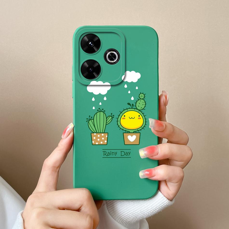 

Case For Xiaomi Redmi 13 Soft Liquid Silicone Camera Protection Candy Phone Cases For Redmi13 4G Back Cover Anti Drop Coque Capa Redmi 13