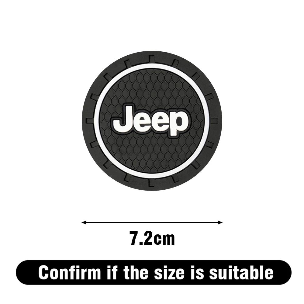 Dla Jeep 1/2 szt. Silikonowy Podstawka pod Kubek Samochodowy Butelka Antypoślizgowa Mata Antypoślizgowa Dla Jeep JK Patriot Liberty Renegade Hawk C