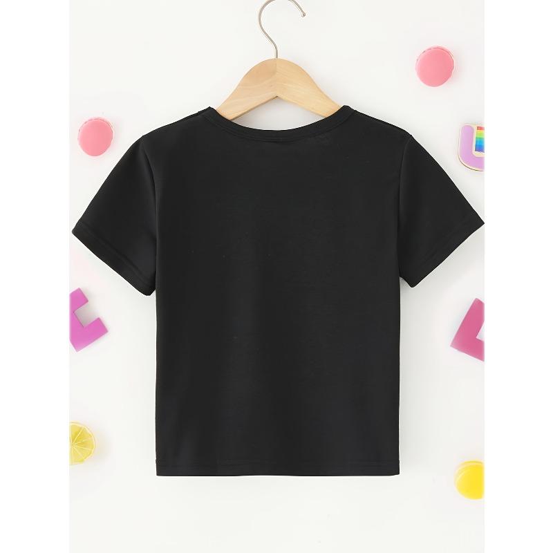European Size Girls Heart Print Mother and Child T-Shirt Fashionable Versatile and Comfortable