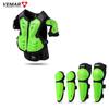 Kids Motorcycle Riding Body Armor/Elbow Knee Protector Children Motocross Back Vest Chest Off-Road Moto Cycling Protective Gear