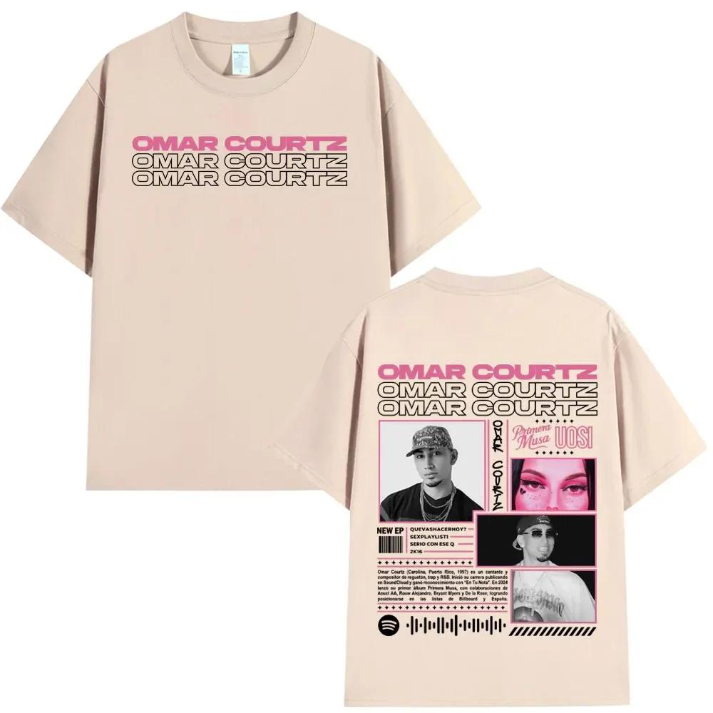 Rapper Omar Courtz Primera Musa Album Tour Merch T Shirt Unisexs Wounisex Hip Hop Fashion Tshirt Casual Cotton Aesthetics Tshirts B