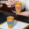 100ml Yixing Purple Clay Peony Teacup Ancient Tea Bowl Tea Pair Tea-tasting Smelling Cup Chazhan Master Cups Drinkware Ornaments