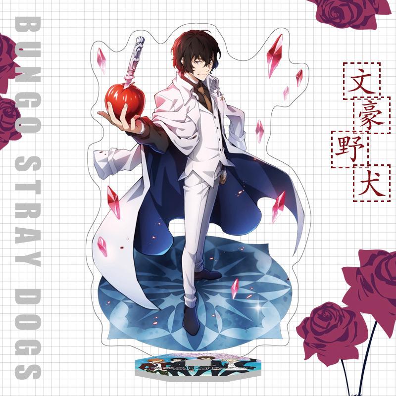 Japan Bungo Stray Dogs Anime Figur Acryl Stand Modell Spielzeug Dazai Osamu Nakahara Chuuya Ryunosuke Akutagawa Schreibtisch Dekor