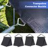 30Pcs Trampolim Triângulo Fivela com Correia de Aço Galvanizado Resistente Fio de Metal Triangular Anel em V em Forma de Crianças Trampolim Peças de Reposição