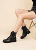 Shoetopia Womens  Chunky Heel Short Booties with Non-Slip Sole, Comfortable Trendy Ankle Boots | Soft Cushioned Sole | Casual, Party & Winter Wear