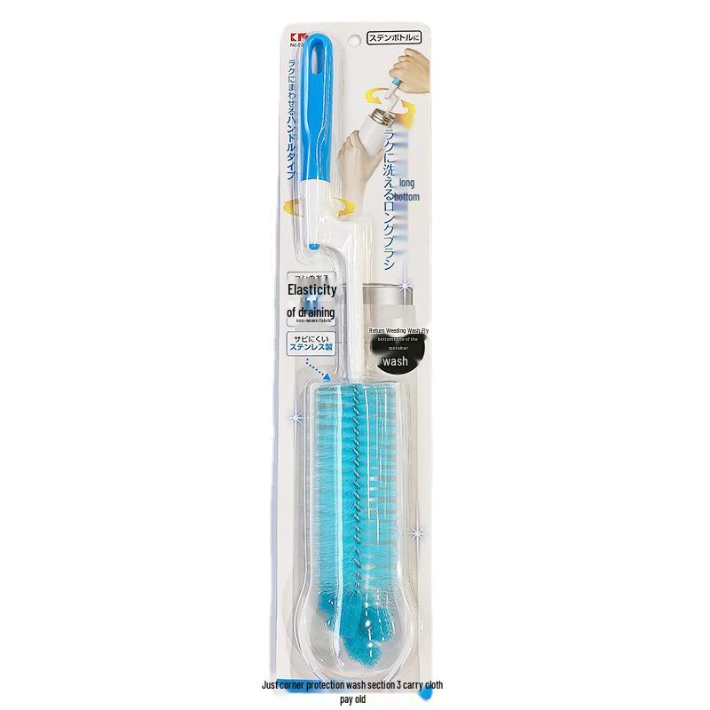 6079 Creative Long Handle Rotating Bottle Brush with Nylon Bristles