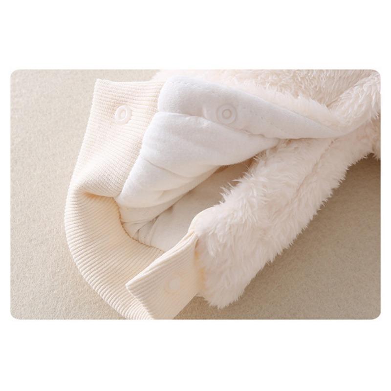 Jachetă de flanel pentru bebeluși toamnă și iarnă, haine de bumbac, haine pentru bebeluși, ținute cu glugă pentru exterior, haine pentru târât