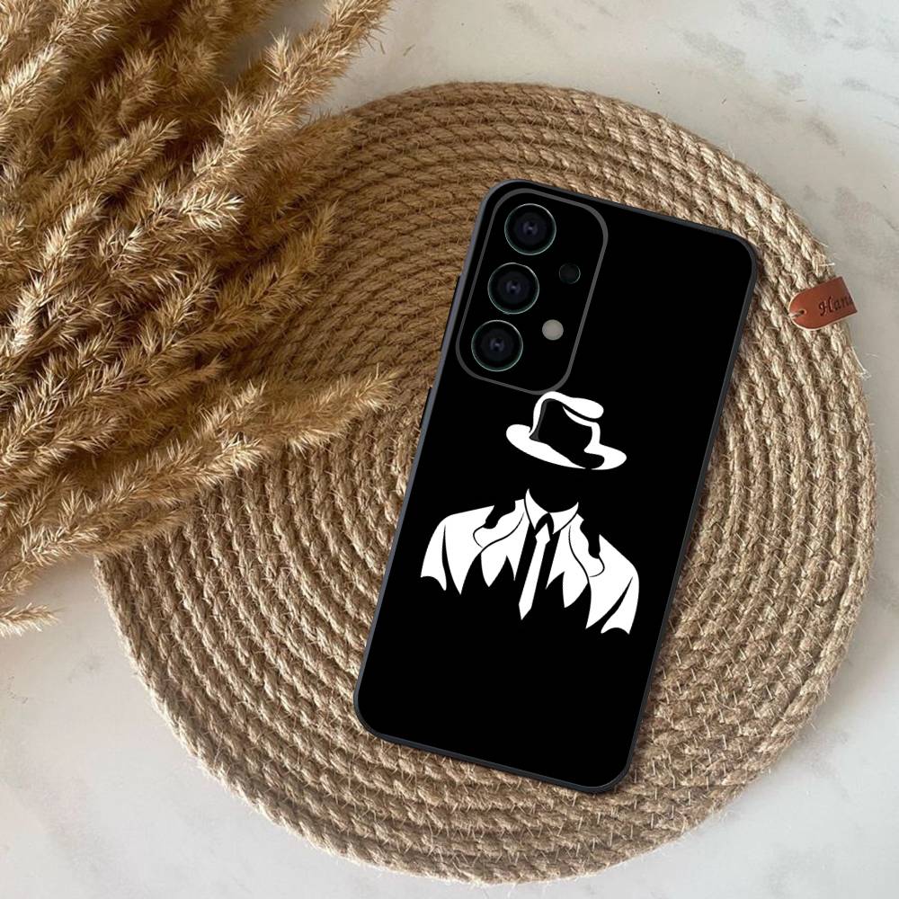 Suit Up Tie Phone Case For Samsung S25,S24,S21,S22,S23,S30,Ultra,S20,Plus,Fe,Lite,Note,10,9,5G Black Cover