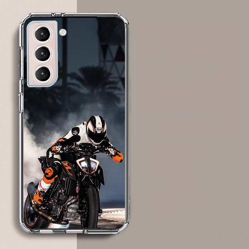 Moto Cross Motorcycle Sports Phone Case For Galaxy A14 A24 A34 A54 Samsung A02S A12 A22 A32 A42 A52 A72 A13 A33 A53 5G A03 A03S